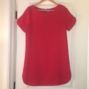 Red Shift Dress